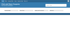 Desktop Screenshot of clicknsavecoupons.com