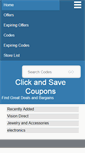 Mobile Screenshot of clicknsavecoupons.com